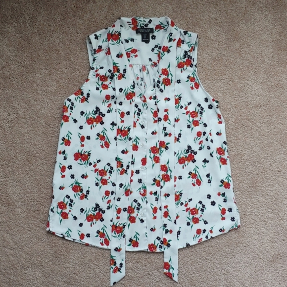 Rachel Zoe tie tank floral M